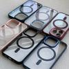 Для Iphone 13 12 11 Pro Max чехол Magsafe магнитный беспроводной Charing прозрачный акриловый чехол для Iphone 14 Pro Max Plus чехол