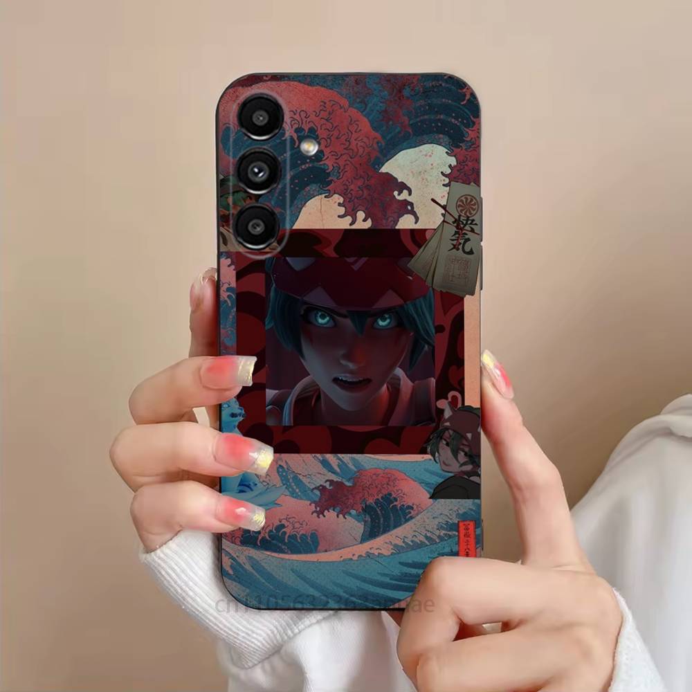 Чехол для телефона Kiriko O-OverwatchES для Samsung S25,24,23,22,21,S20,Ultra,Plus,FE Черный Мягкий Чехол