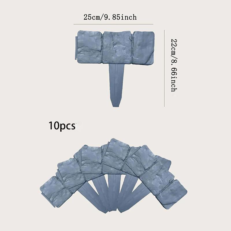 5-10 шт. садовый забор, искусственный камень, опора для растений, уличная окантовка, декоративная граница, сделай сам, газон, двор, пейзаж, забор для растений