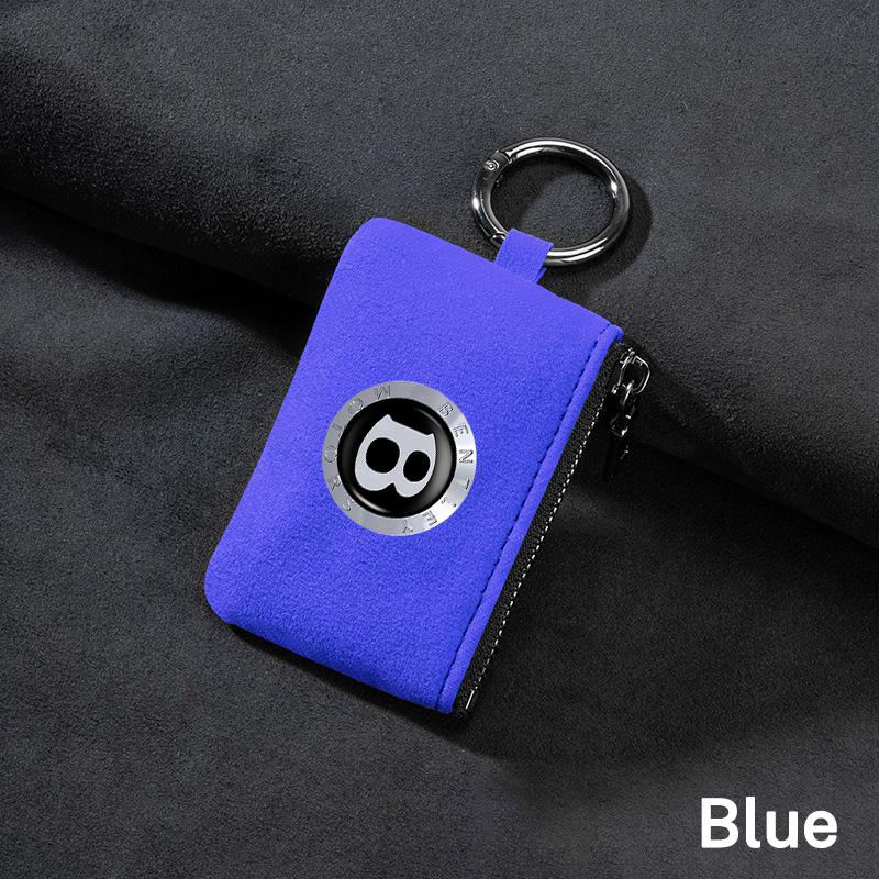 Suede Car Logo Key Bag Portable Wallets Card Coin Pouch For New Bentley Flying Spur Continental GT Bentayga Mulsanne Accessories CL2