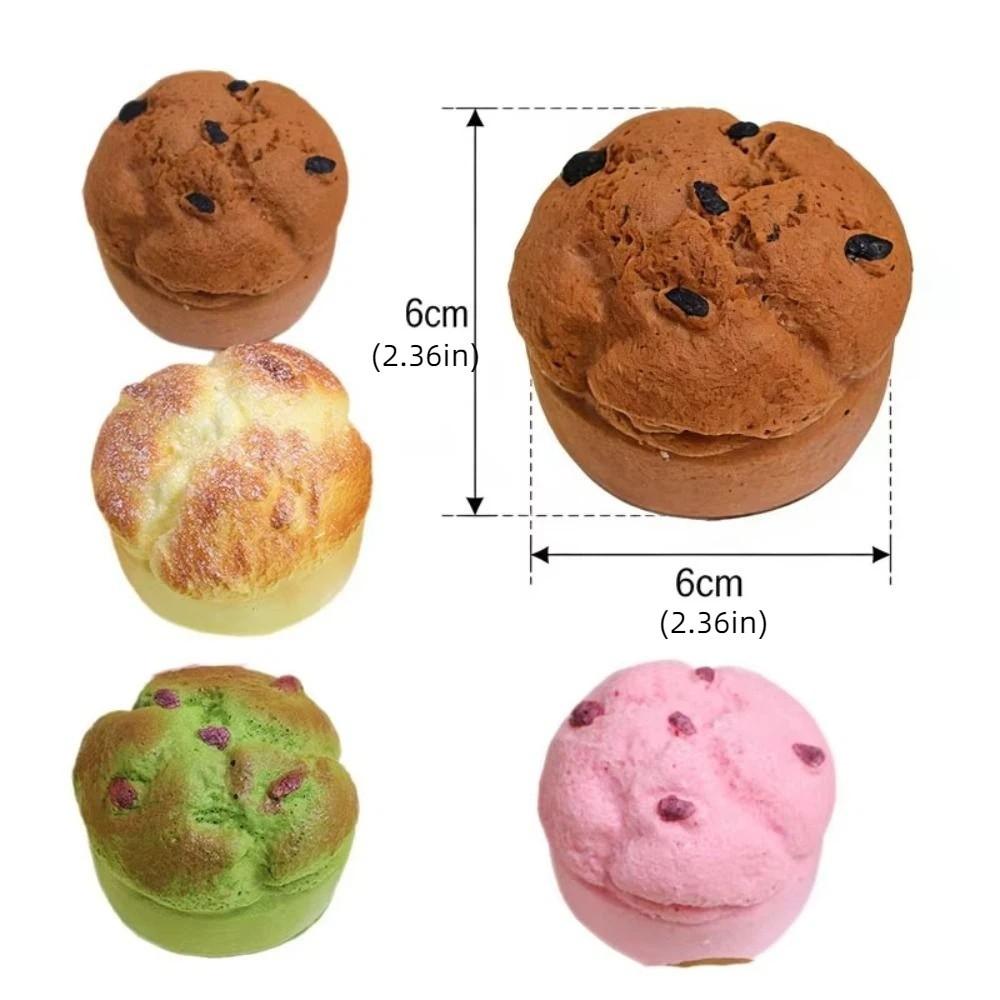 Slow Rebound Simulation Bread Squeeze Toy Food Shape Sensory Fidget Toy Birthday Gift