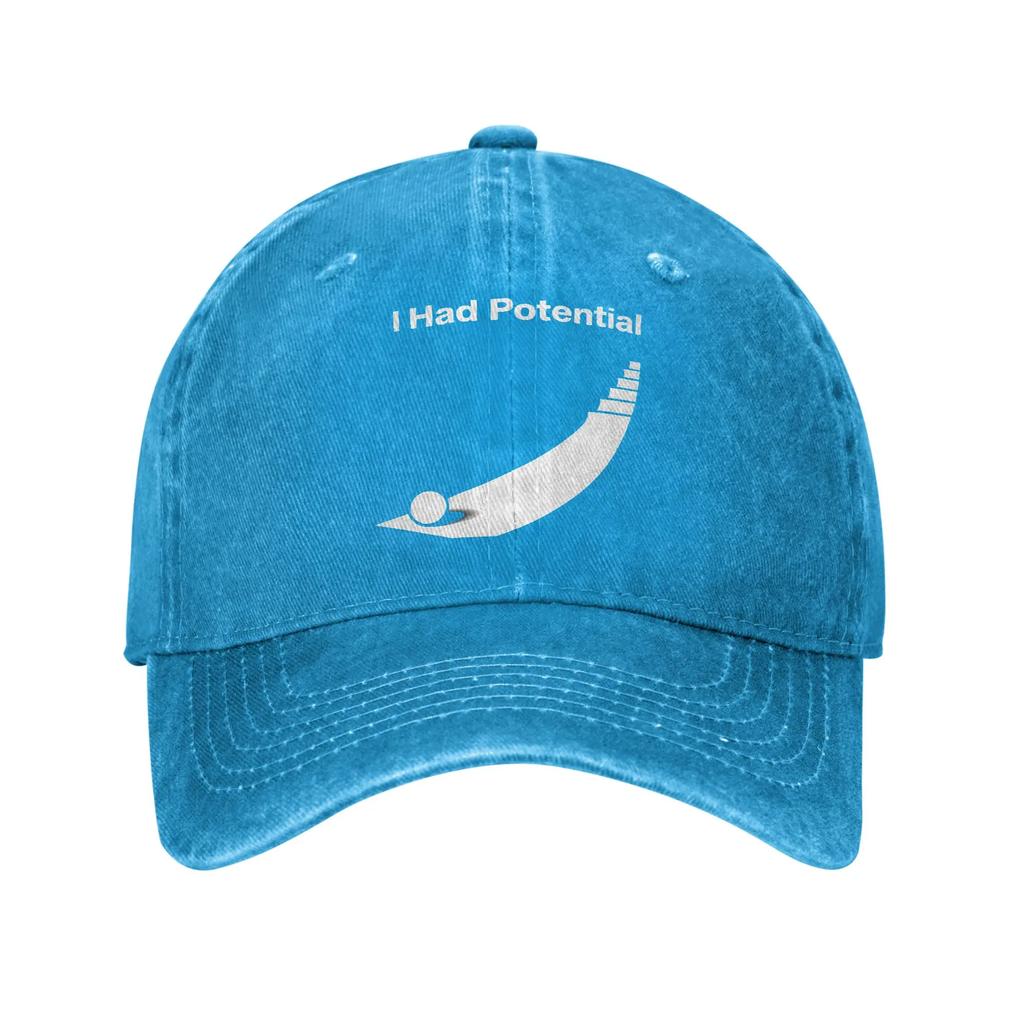 ihadpotential Print Cap For Unisex Cotton  Trucker Hat Causal Wear Baseball Cap Adjustable