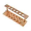 Wooden 6 Holes Test Storage Bracket Laboratory Glassware Kits