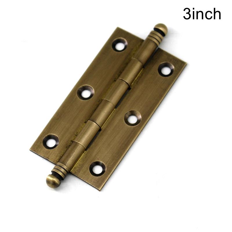 Antique Brass Decorative Cabinet Hinges Kitchen Cupboard Door Butt Hinges 2"/2.5"/3"-1Pack