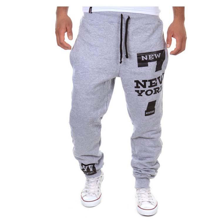 Мужские бегуны с принтом, повседневные хлопковые длинные брюки, новые спортивные брюки, брюки для фитнеса