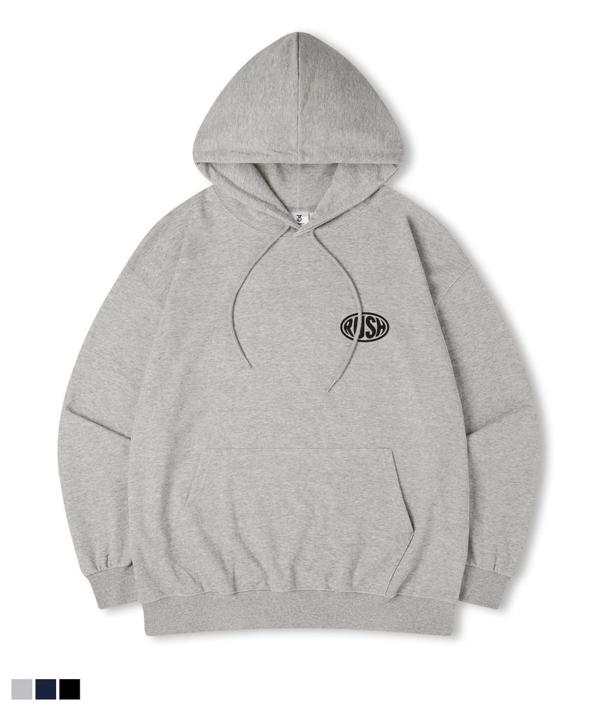 Свитшот с капюшоном и принтом Rush Oversized