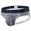 Бандажи JOCKMAIL с леопардовым принтом и открытой спиной, без бедер, с низкой посадкой, сексуальные мужские стринги, нижнее белье, шорты-бикини, модные спортивные мужские трусы с Т-образной спинкой