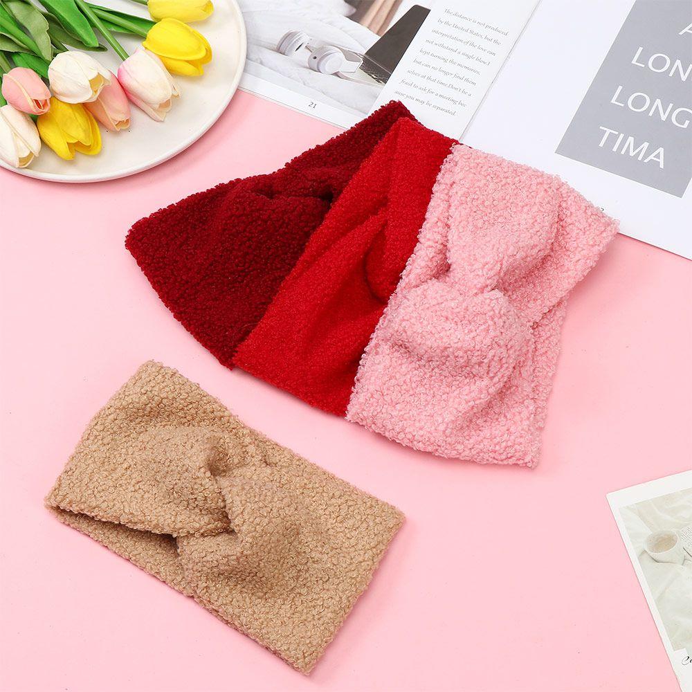 Зимние Девушки Женщины Дамы Кашемировый Тюрбан Перекрученный Узел Повязка на Голову Крестообразная Повязка для Волос Утепленный Тюрбаны