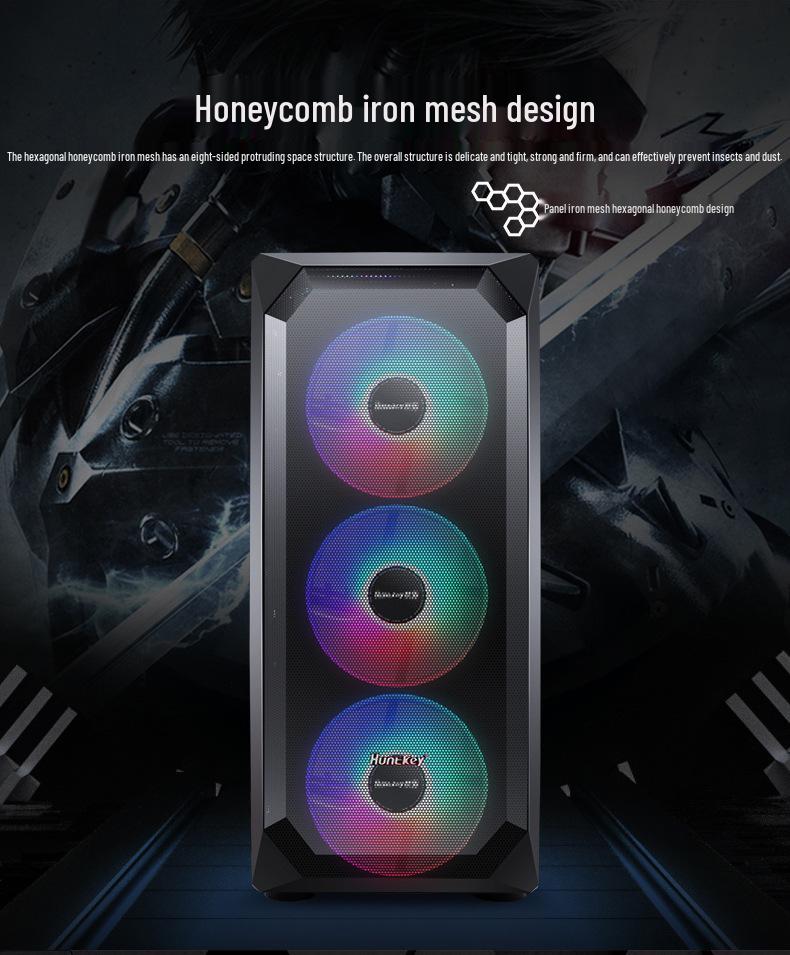 Игровой ATX-корпус Night Hunter 5 с водяным охлаждением и прозрачной боковой панелью