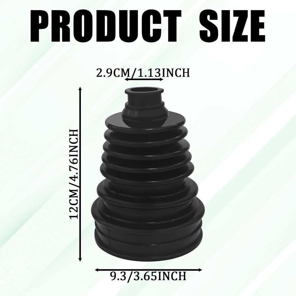 Universal CV Boot Repair Kit, Silicone Waterproof Dustproof Axle CV Joint Boot Set With 4 Stainless Steel Clamps & 6 Cable Ties, Highly Flexible