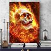 Полная алмазная живопись Череп Огненная Роза Новый 5D DIY Алмазная Вышивка Картина Стразами Алмазная Мозаика Хэллоуин Декор S280