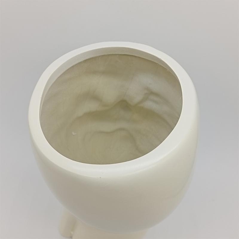 Горшок для цветов в виде лица девочки-бабочки, кашпо для суккулентов с дренажным отверстием, милые горшки для цветов в виде женского лица, смоляные настольные украшения