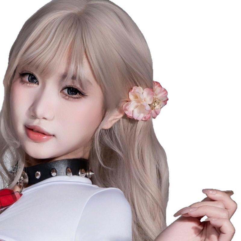 2026 new flower small grab clip forest versatile temperament hairpin super fairy camellia hairpin hair ornament female back of the head