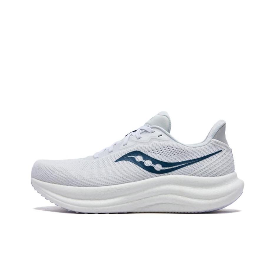 SAUCONY Triumph 23 Hare Ho Comfortable Versatile Running Shoes Unisex Running Shoes White Blue S31023-558
