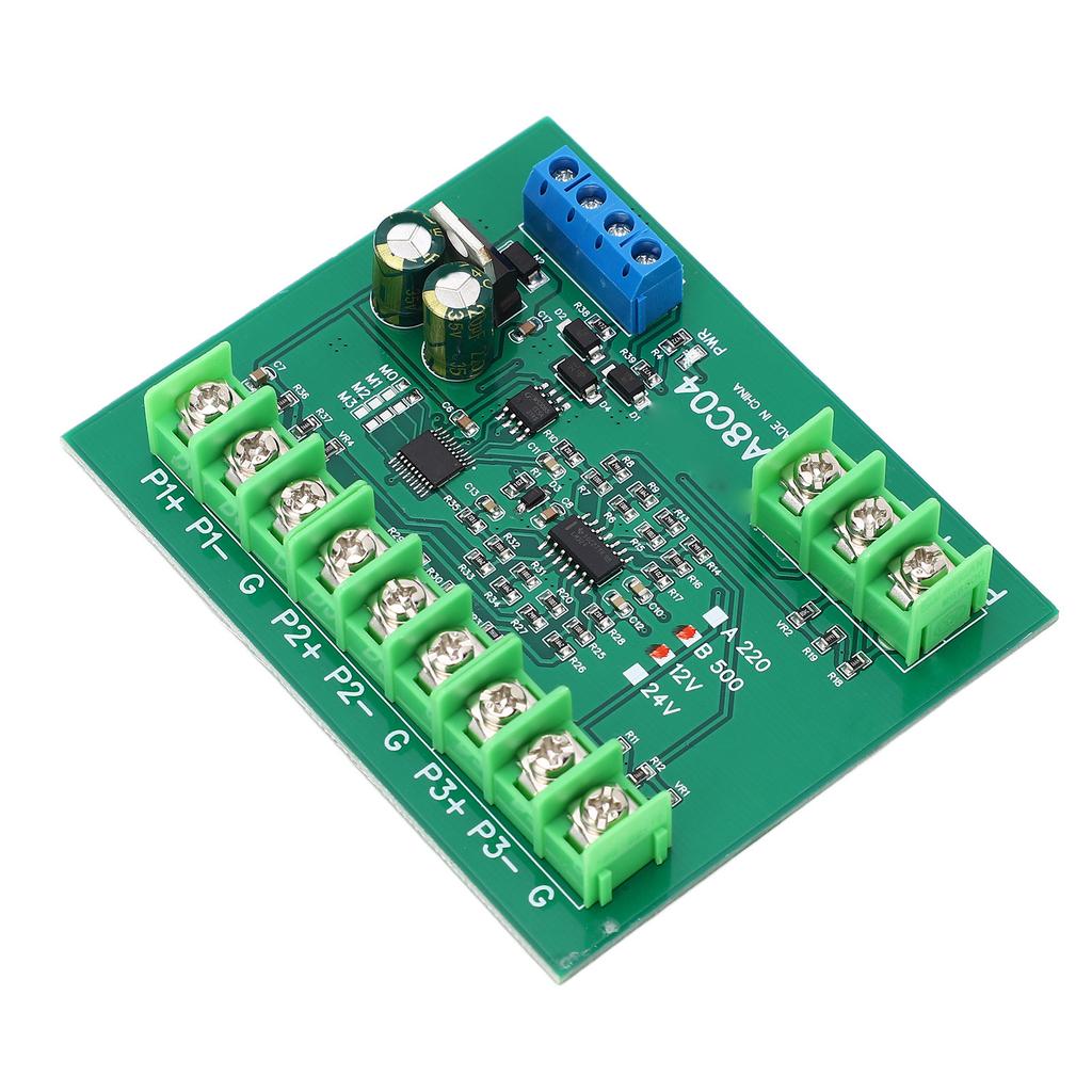 4 Channel PT100 RTD RS485 Temperature Sensor Board Temp Acquisition Module Resistance Collector
