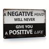 LIFT YOUR MINDSET: Motivational Metal Sign for Home, Office and More - 7.8x11.8.