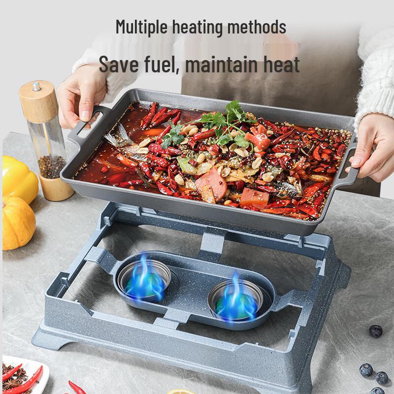 ZISIZ Classic Rectangular Non-stick Grilled Fish Pan