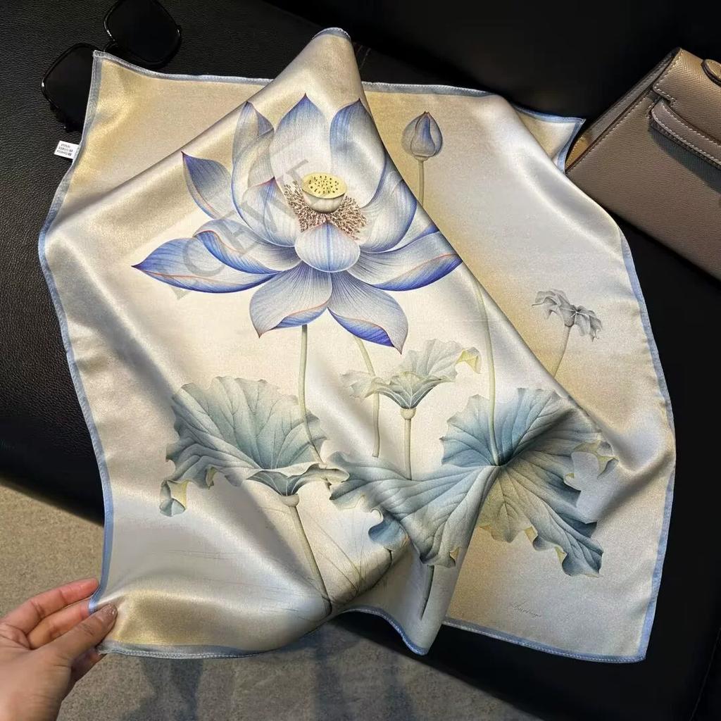 100% натуральный шелковый шарф женский бандана квадратные шарфы шарф платок шелковица мода роскошь высокое качество хиджаб платок женский