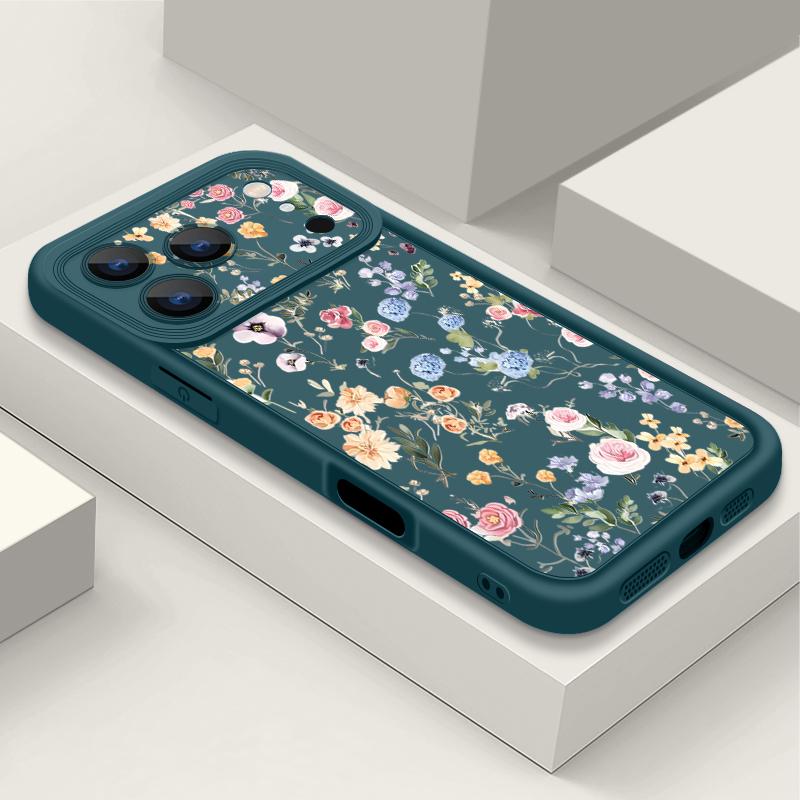 Противоударный мягкий силиконовый чехол из ТПУ Funda для iPhone 17 Air 16e 16 15 14 Pro Max 13 17 Pro Max 17 Pro 17 Чехол с красочным узором из роз