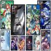 Чехол Genshin Impact Games для Samsung Galaxy Note 20 Ultra 10 Lite 9 8 A53 A52 A12 S22 S21 FE S20 Plus, черный чехол из ТПУ для телефона