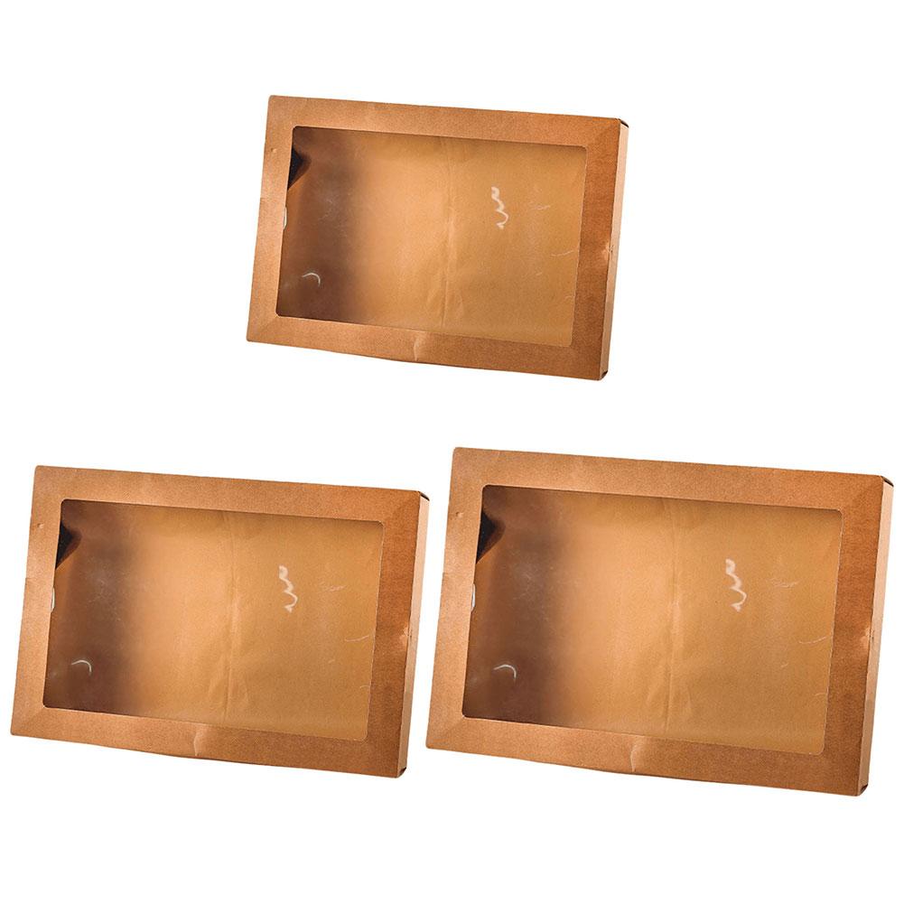 2Pcs Picnic Lunch Box Disposable Fried Chicken Paper Box Afternoon Tea Picnic Box Birthday Party Supplies