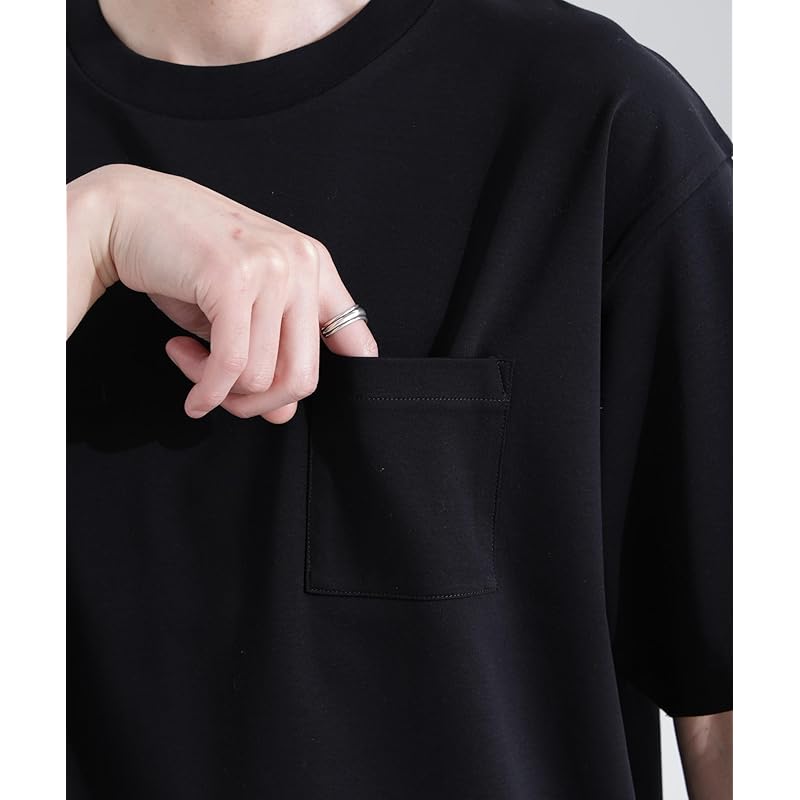 [Nano Universe] футболка BIG с защитой от запаха, мужская, S 142, сине-зеленая, 672-5124204