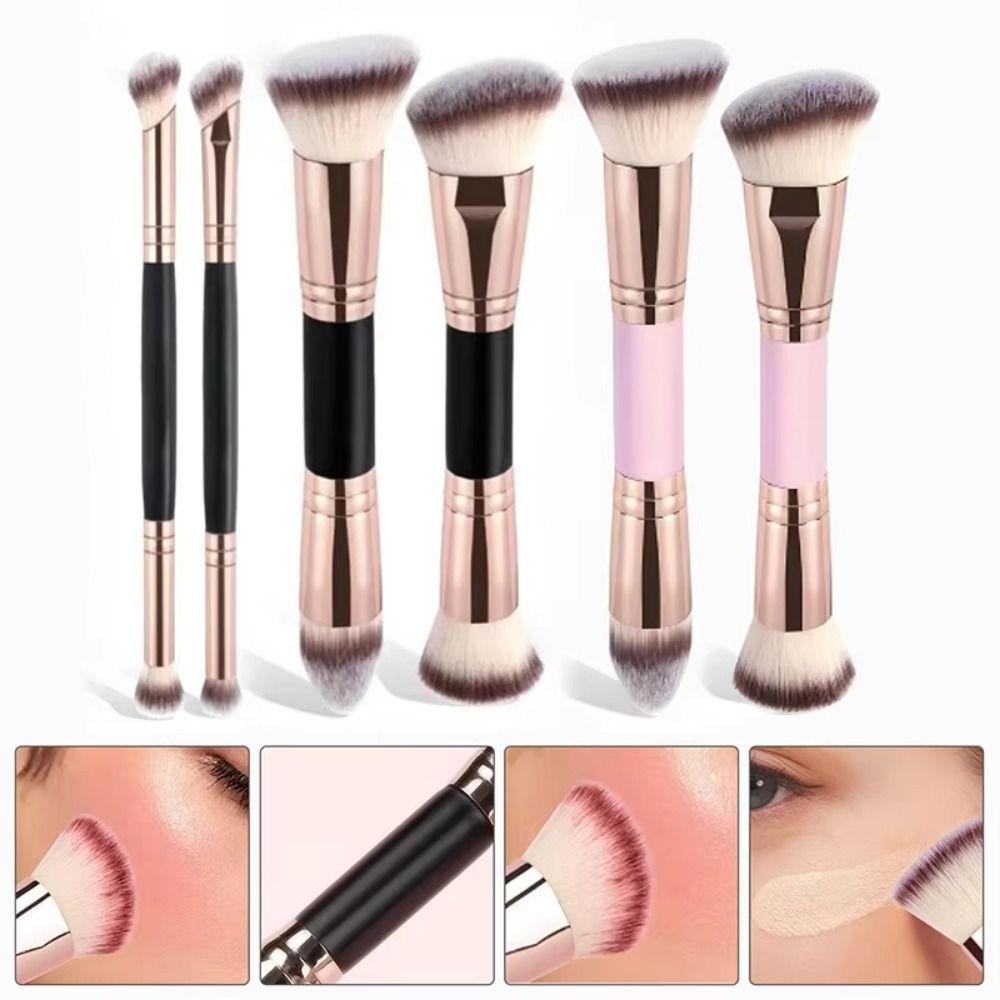 2/4/5Pcs Angled Top Dual-ended Makeup Brushes Double-Headed Makeup Brush Beauty Application