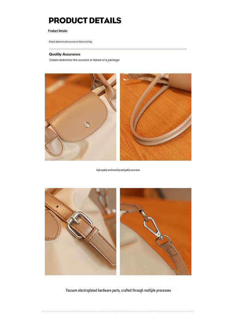 Simple Casual Women's Dumpling Handbag: High-End, Large Capacity, Crossbody & Commute Bag