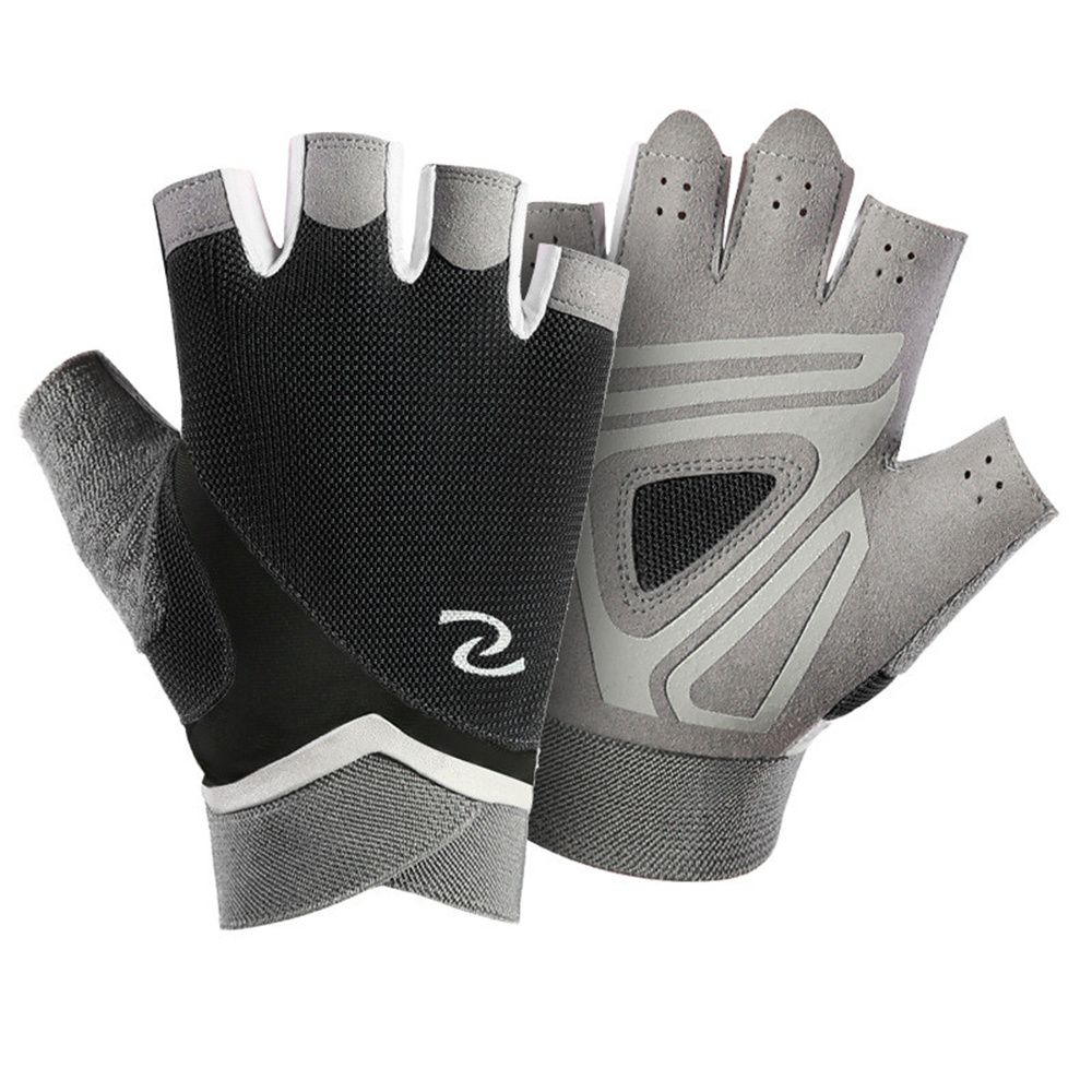 Fingerless Anti-Slip Half Finger Weight Lifting Gloves Cycling Gloves Gym Gloves Fitness Gloves