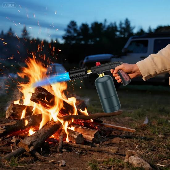 Мощная пропановая горелка, кухонная горелка для угля с предохранительной блокировкой, многофункциональная шеф-поварская паяльная лампа, кухонные гаджеты для гриля, су-вид, барбекю