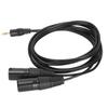 JORINDO Dual XLR Male to 3.5mm 1 8in Male Cable OxygenFree Copper Unbalanced YSplitter Cord