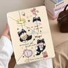 Черный Чехол-Подставка Кот Чехол для Планшета Для iPad Mini 6 7 Pro 2025 Air 4 5 M3 M2 1 2 M4 11дюймов Pro 11-го 10-го 9-го 8-го 7-го 12.9дюймов
