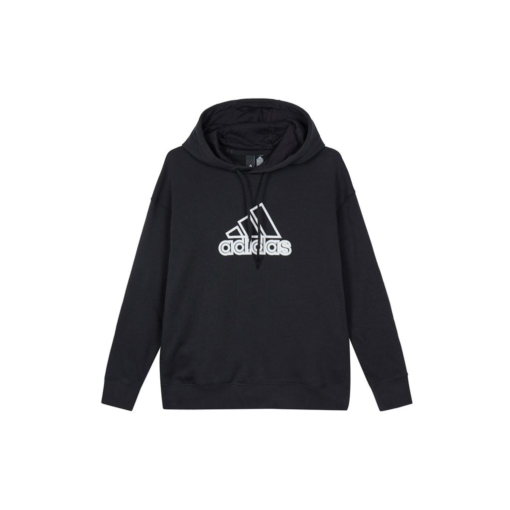 adidas Пуловер с вышитым логотипом Essential, женская толстовка с капюшоном, черная HM5278