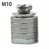 Адаптер для угловой шлифовальной машины M14 M10, комплект для нарезания канавок, фланцевые металлические стопорные гайки, пазовые соединения, тип 125 150