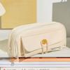 Korean Style Desktop Storage Pouch Multi-layer Stationery Bag Simple Pencil Bag  Office Supplies