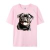 Cute Black Pug Free Shippping Items Lowest Prices Halloween Halloween White Graphic Tee Brand Clothing Gift