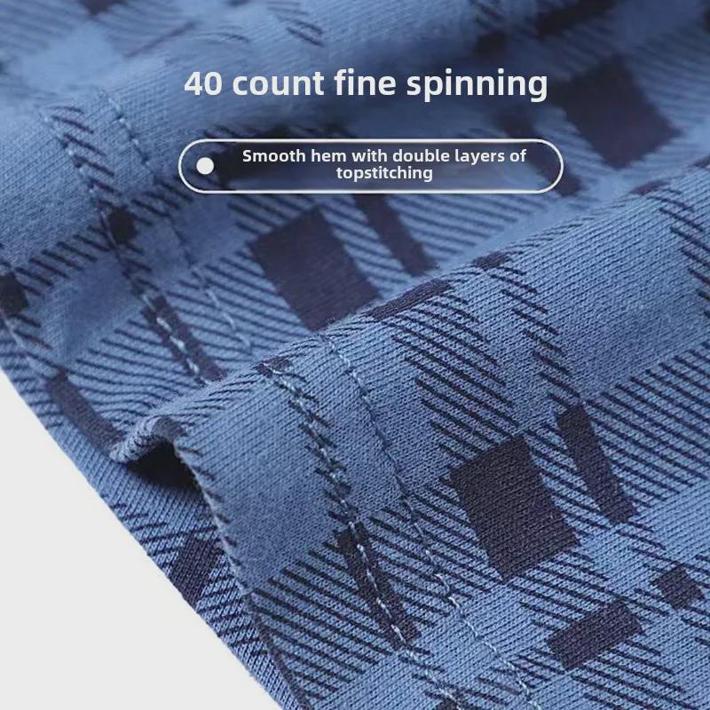 Мужские свободные хлопковые трусы-боксеры для людей среднего и пожилого возраста - летние шорты большого размера