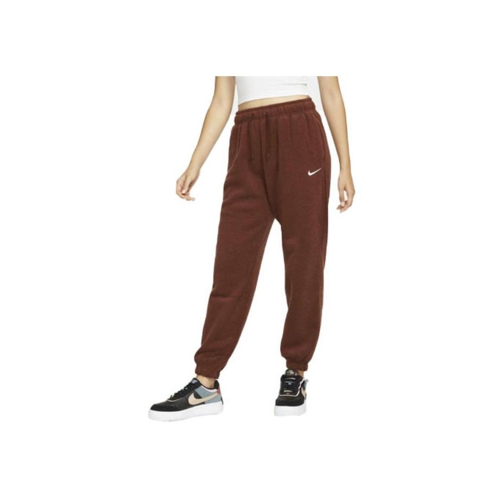 Nike Small Logo Training Casual Knit Sports Pants Women Bottoms Crimson DD5111-273