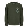 Men's Dark Green Skull Rock Sweatshirt