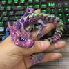 30CM 3D Printed Simulated Eyes Flying Joints Can Move Dragon Baby Ornaments Rockery Fish Tank Landscaping Decoration