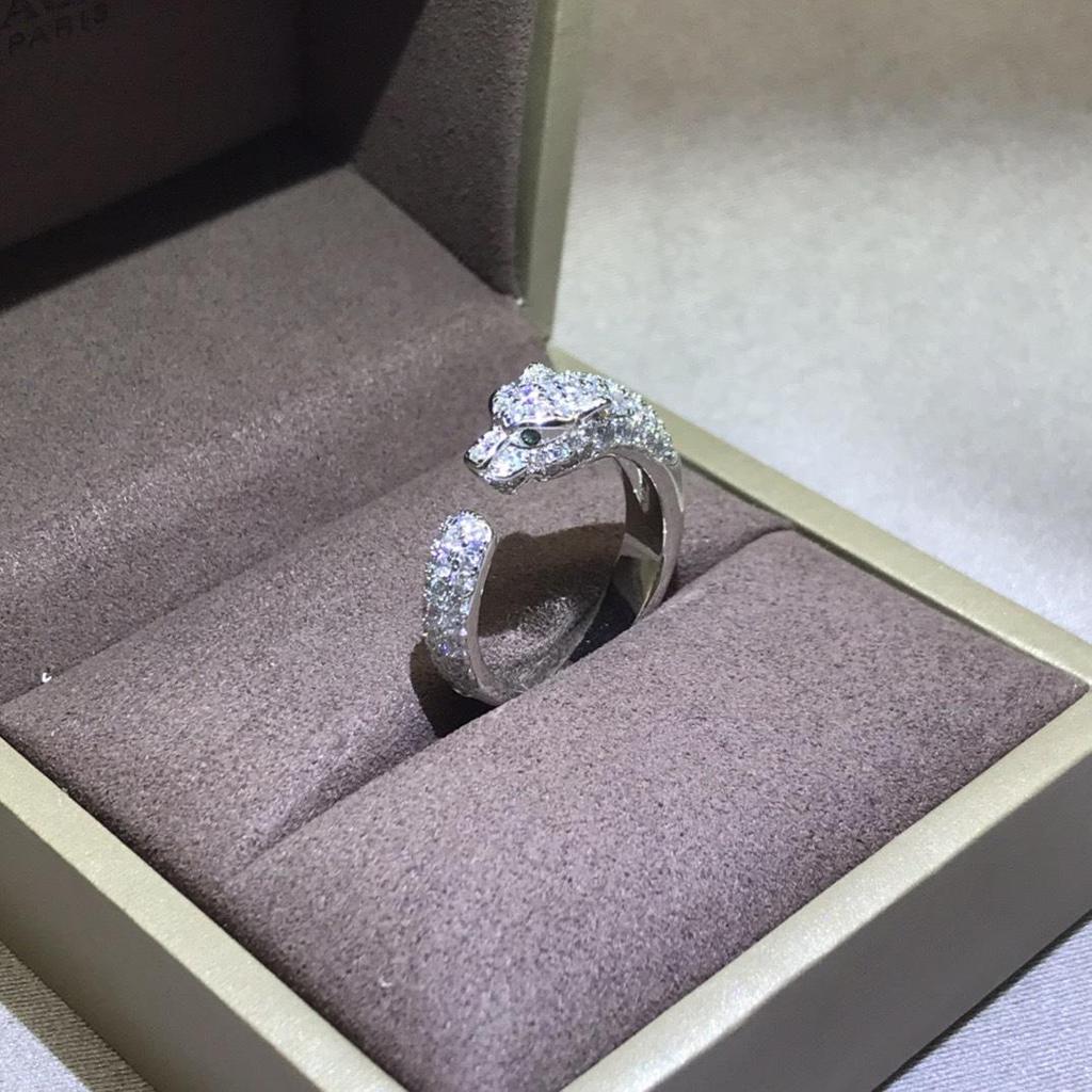 Женское кольцо Ka's Fine Jewelry из розового золота с бриллиантовой головой пантеры