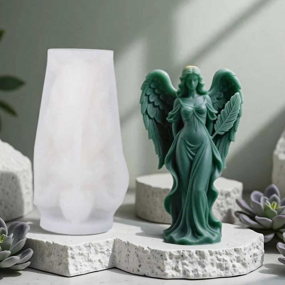 Силиконовая форма из смолы Крыло Ангела Рельеф Инструмент для лепки из глины Новая гипсовая форма Домашний декор