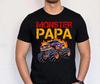 Monster Truck Papa Shirt, Funny Dad Tee, Truck Lover Gift