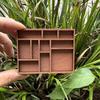 Miniature Trinket Shelf Wooden Crystal Display Shelf Miniature Collectibles Organizer Printers Tray for Gems Stones Shells