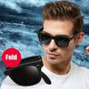 Vintage Folding Sunglasses Men Brand Designer Eyewear Women's Fold Fashion Square Portable Outdoor Sport Sun Glasses Male