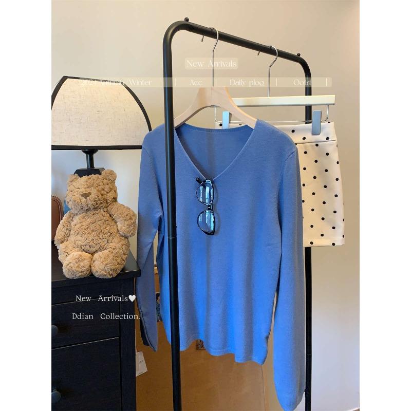 Модный свитер с воротником, женский мягкий ворсистый базовый лонгслив, осенне-зимний простой универсальный ленивый стиль, с длинным рукавом, для ношения под низ