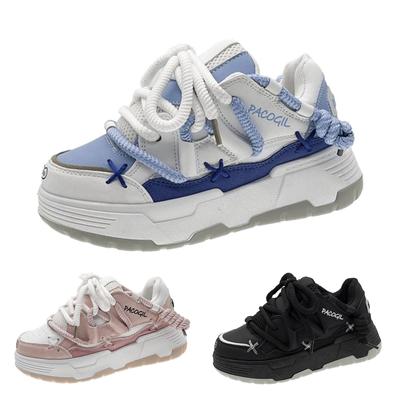 Женская мода, новые универсальные повседневные нескользящие туфли на толстой подошве