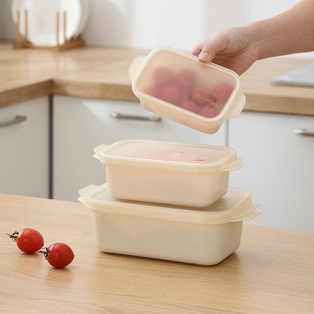 Контейнеры для хранения свежих продуктов, пригодные для микроволновой печи, Прозрачный контейнер для хранения продуктов, Герметичный пластиковый контейнер для еды, Для дома