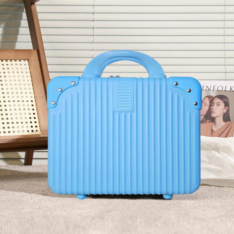 14-дюймовый женский легкий маленький багаж: Портативный ящик для макияжа и хранения большой вместимости