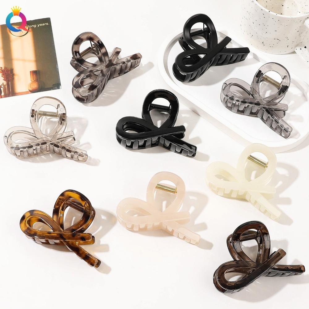Large Ponytail Hair Clamps Vintage Hairpin Hair Accessories High-Quality Bow Tie Hair Claw Clips